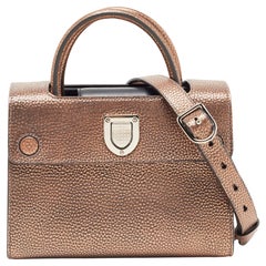 Dior Bronze Leather Mini Diorever Tote