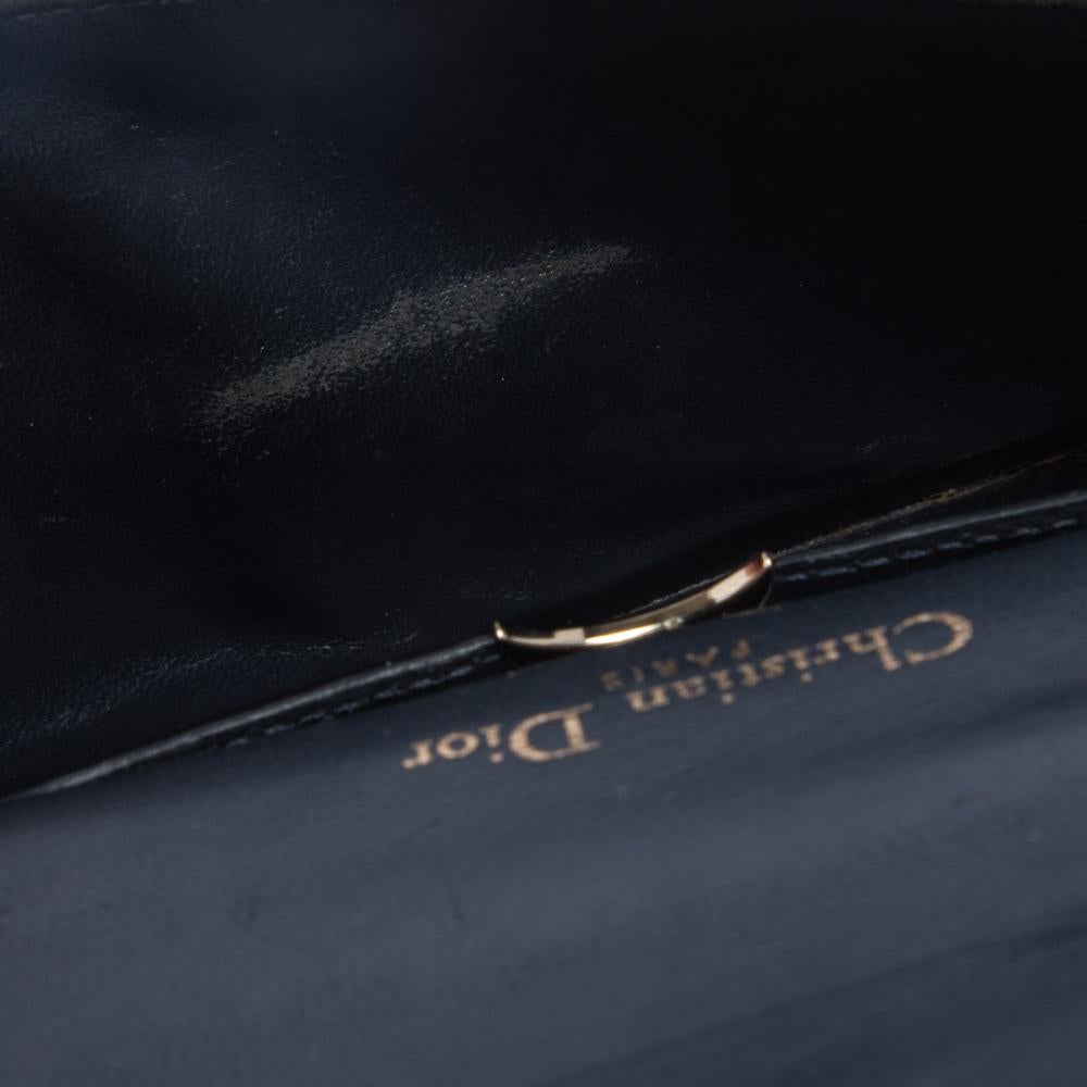 Dior Bronze MIcrocannage Patent Leather Mini Diorama Shoulder Bag 1