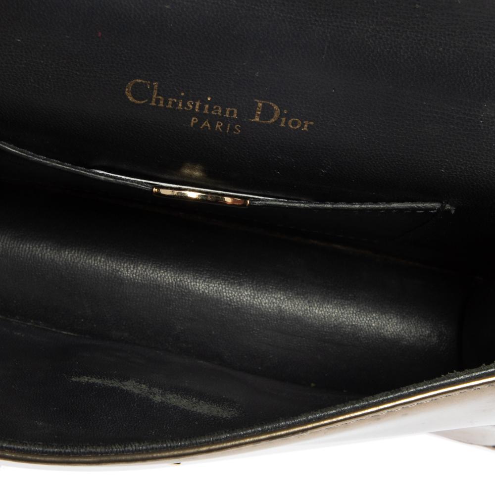 Dior Bronze MIcrocannage Patent Leather Mini Diorama Shoulder Bag 3