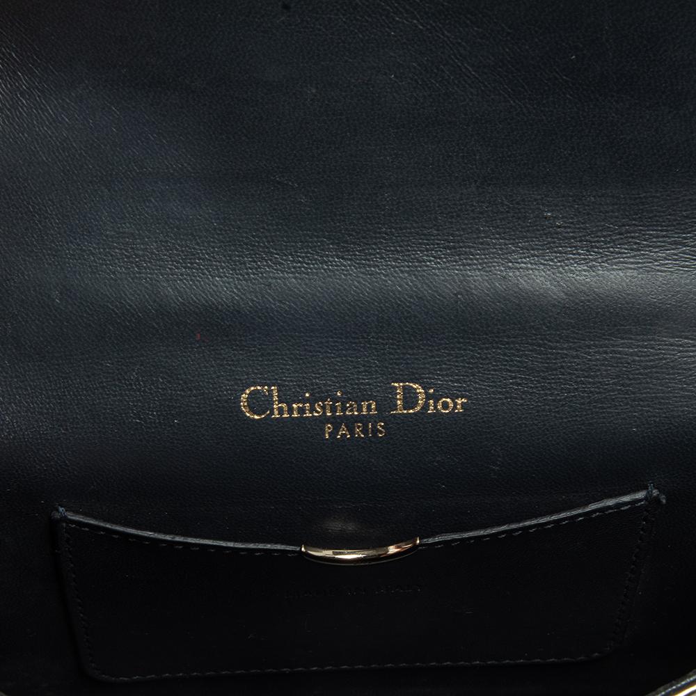 Dior Bronze MIcrocannage Patent Leather Mini Diorama Shoulder Bag 4