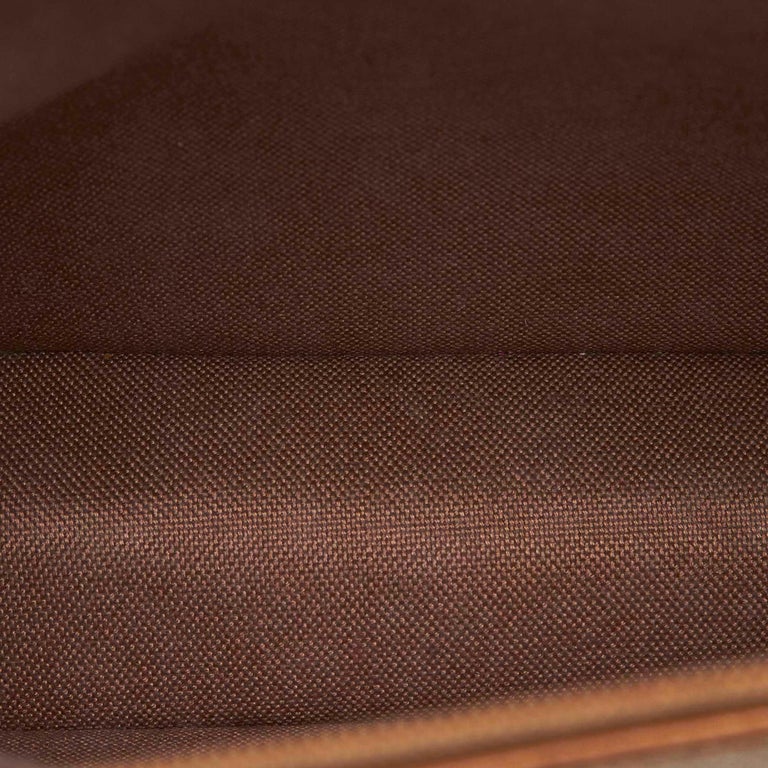 Dior Brown Beige Coated Canvas Fabric Handbag France For Sale