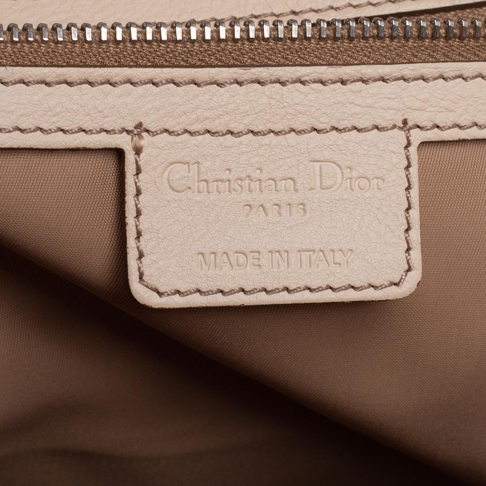 Dior Brown/Beige Oblique Canvas and Leather My Dior Pocket Frame Satchel 2