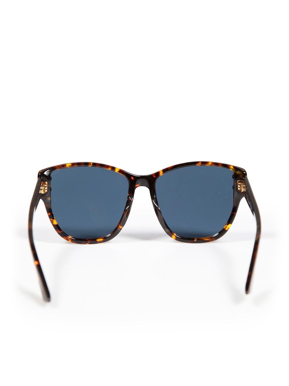 Dior Brown Dior Addict 3 Havana Square Sunglasses In Good Condition For Sale In London, GB