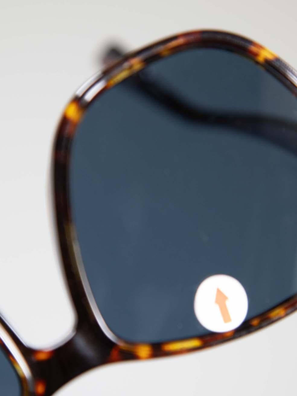 Dior Brown Dior Addict 3 Havana Square Sunglasses For Sale 1