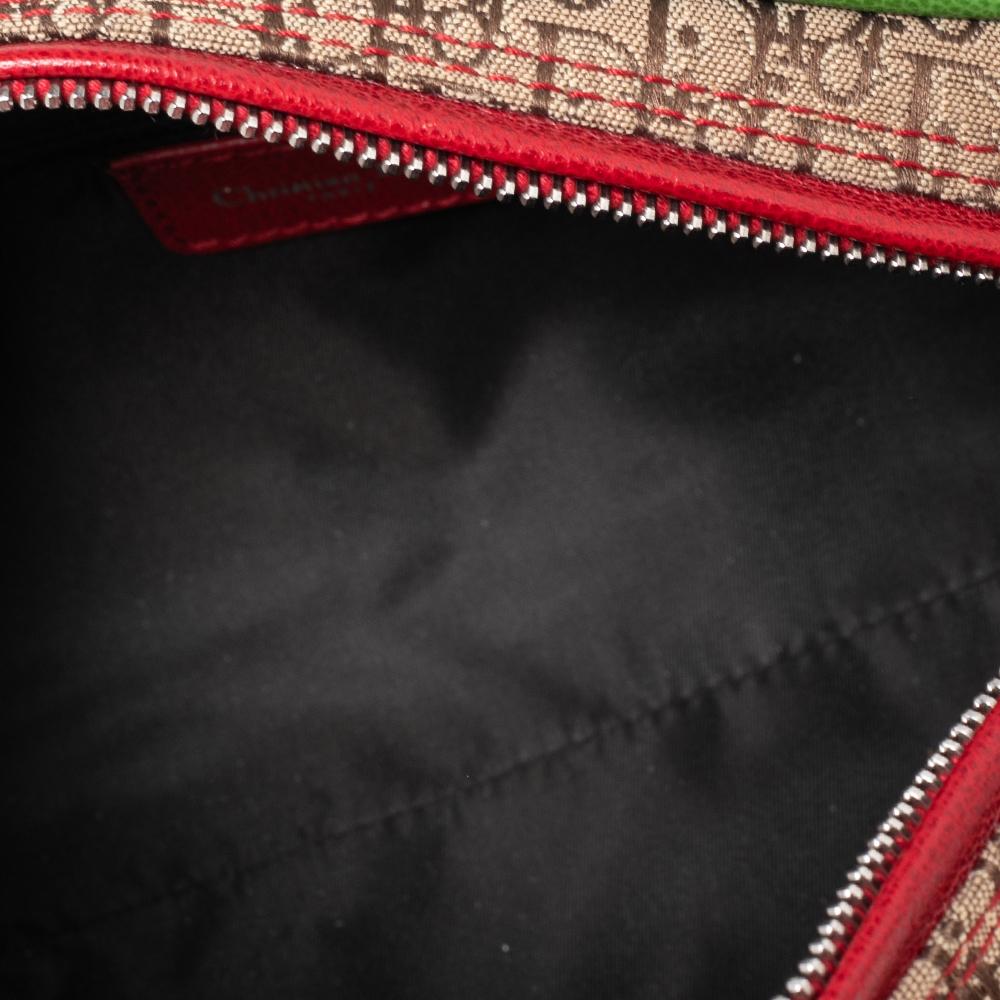 Dior Brown Diorissimo Canvas Rasta Shoulder Bag 4