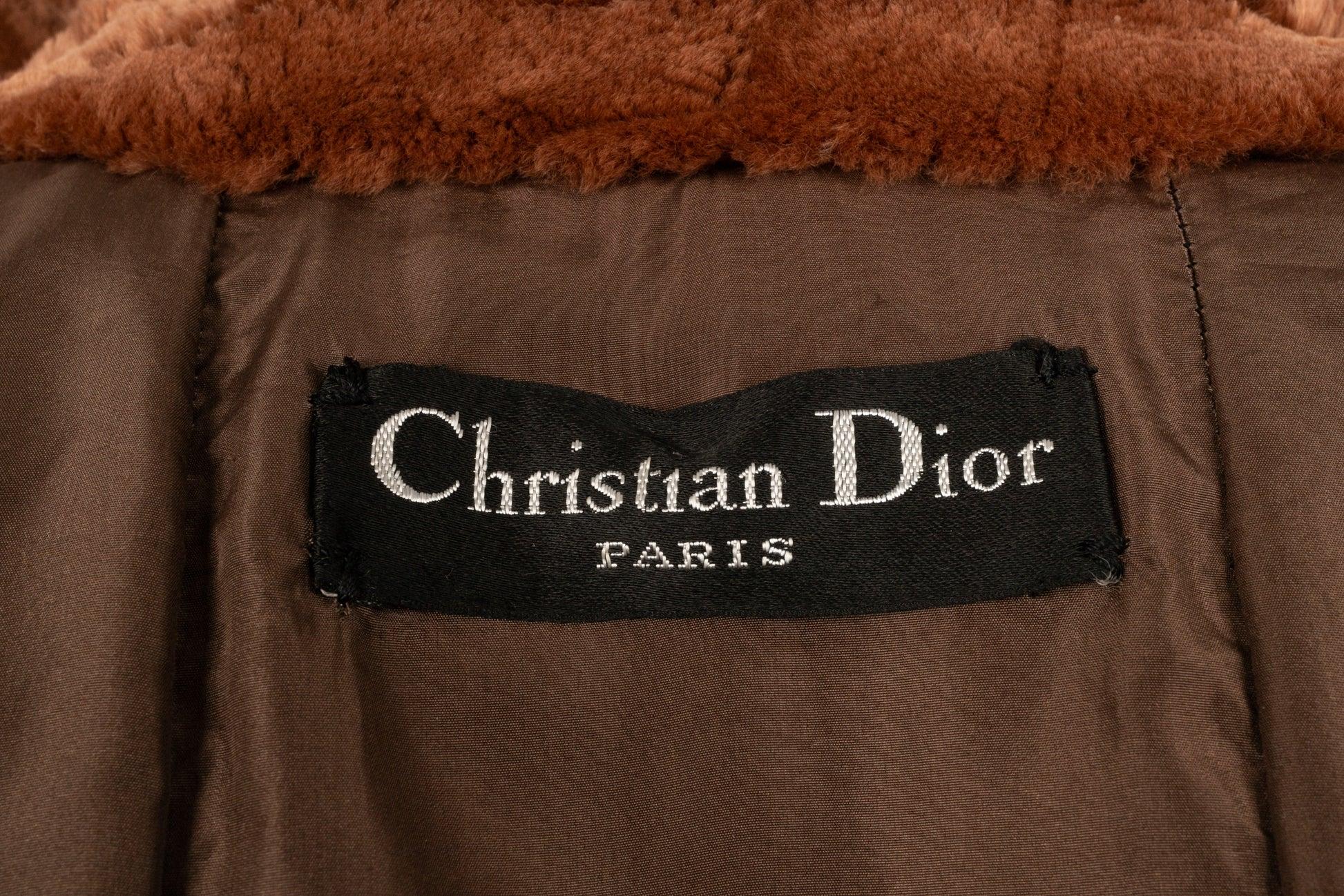 Dior Brown Pelz kurze Jacke mitgoldenem Metall Brandenburg im Angebot 3