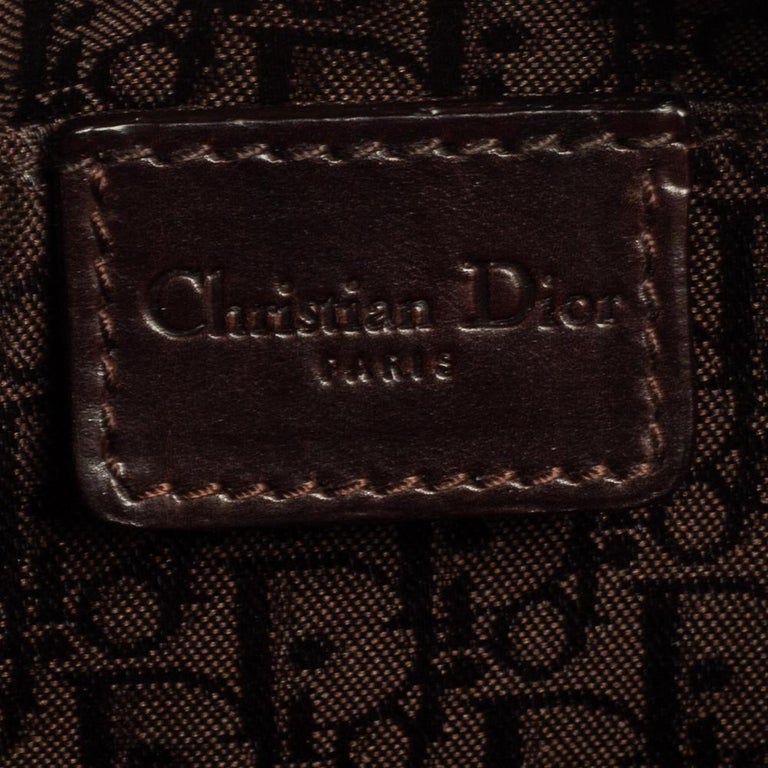 Dior Brown Leather Corset Ballet Shoulder Bag at 1stDibs