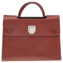 Dior Brown Leather Diorever Shoulder Bag