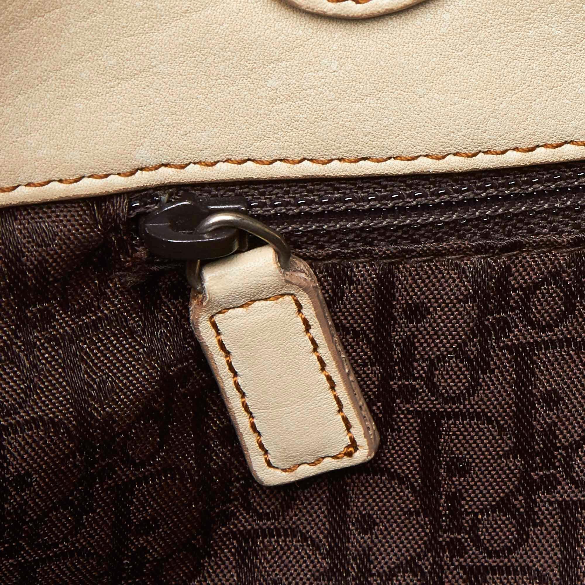 Dior Brown Leather Gaucho Saddle Bag 7