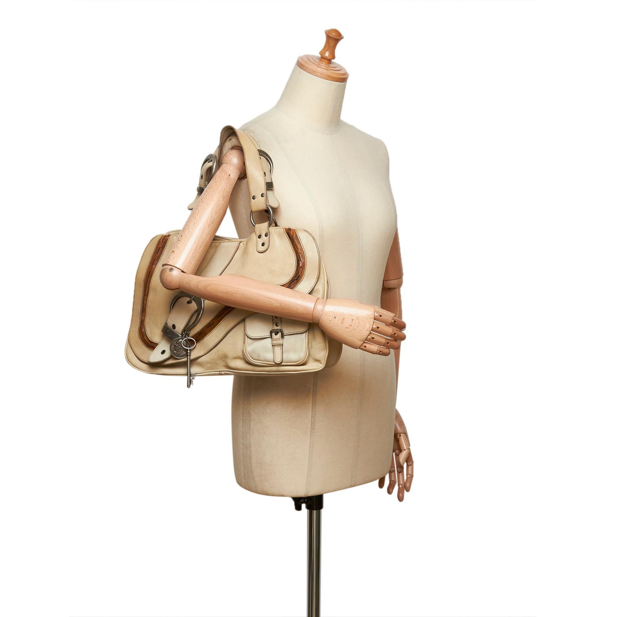 Dior Brown Leather Gaucho Saddle Bag 10
