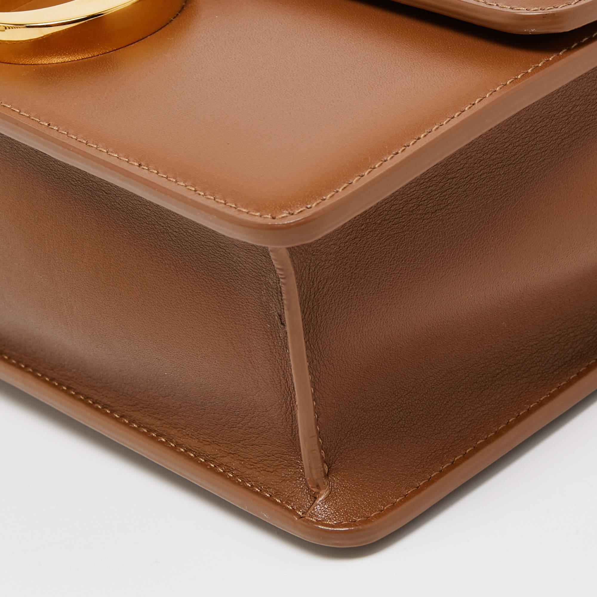 Dior Brown Leather Montaigne 30 Flap Shoulder Bag 6