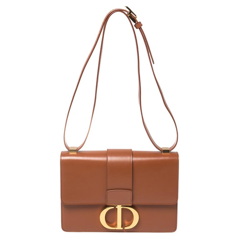 Dior Brown Leather Montaigne 30 Flap Shoulder Bag at 1stDibs  dior 30 montaigne  bag brown, dior 30 montaigne brown, dior bag brown