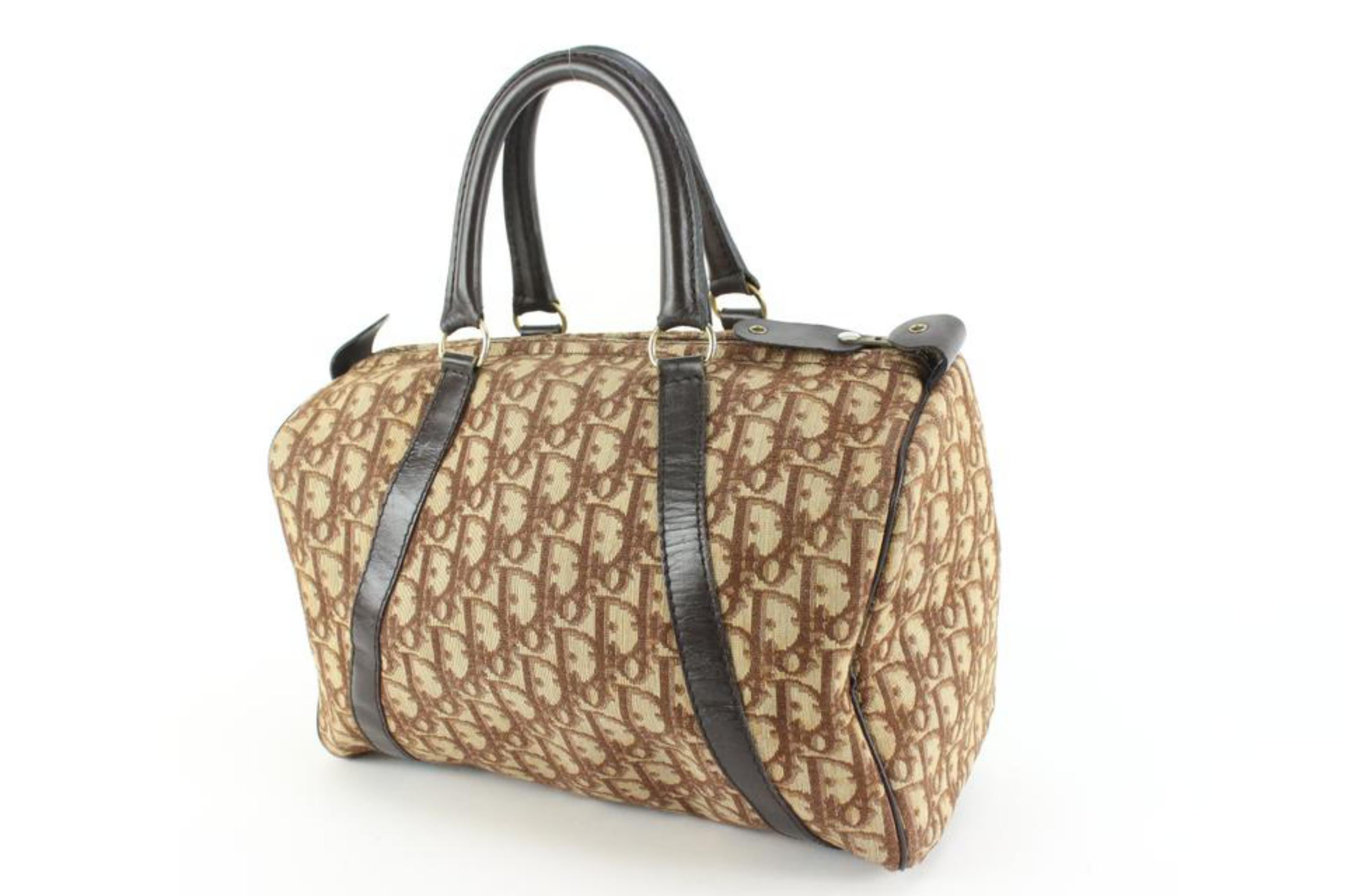 Dior Brown Monogram Trotter Boston Bag 66d55s For Sale 6