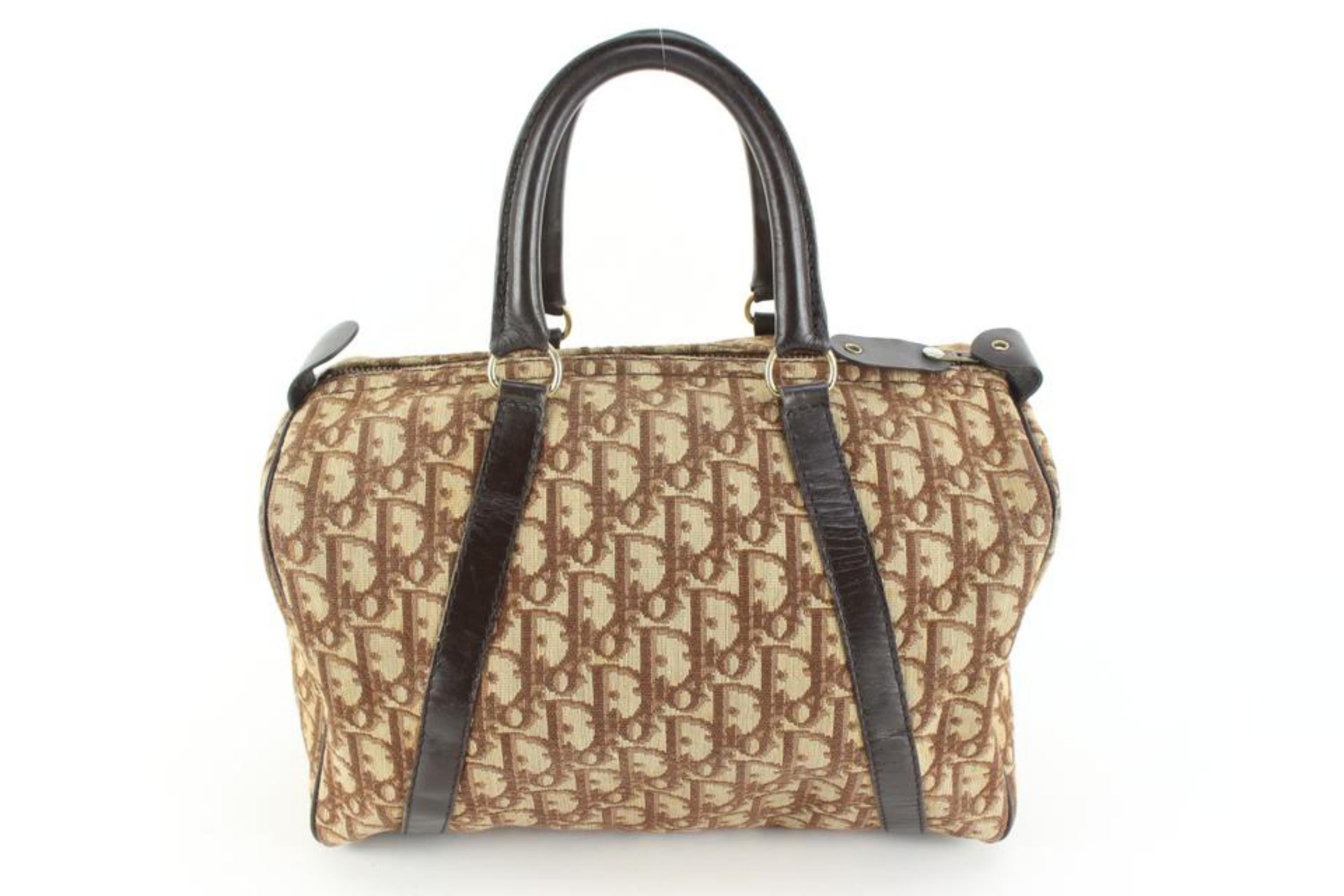 Dior Brown Monogram Trotter Boston Bag 66d55s For Sale 3