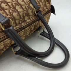 Dior Brown Monogram Trotter Boston Bag 863288