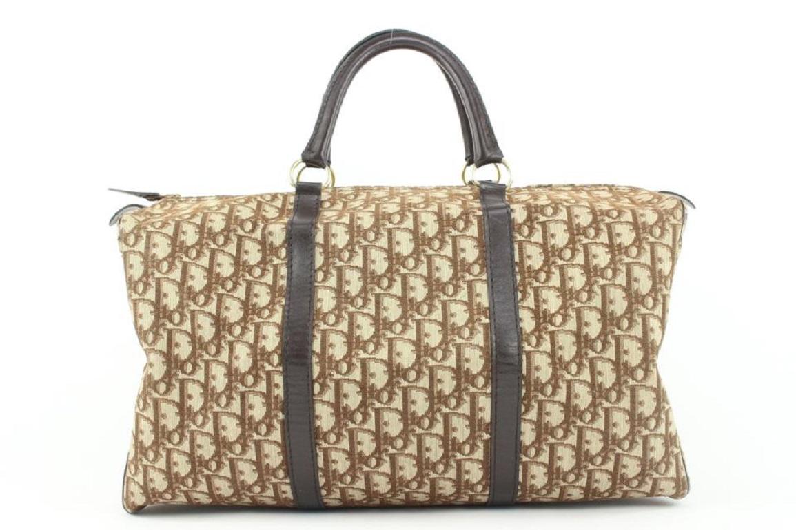 Dior Brown Monogram Trotter Boston Duffle Bag 776da41 For Sale 3
