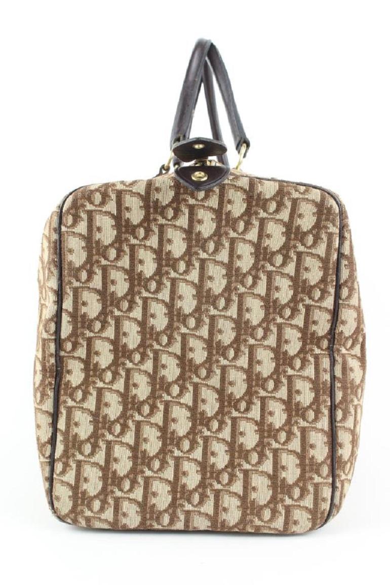 Dior Brown Monogram Trotter Boston Duffle Bag 776da41 For Sale 5