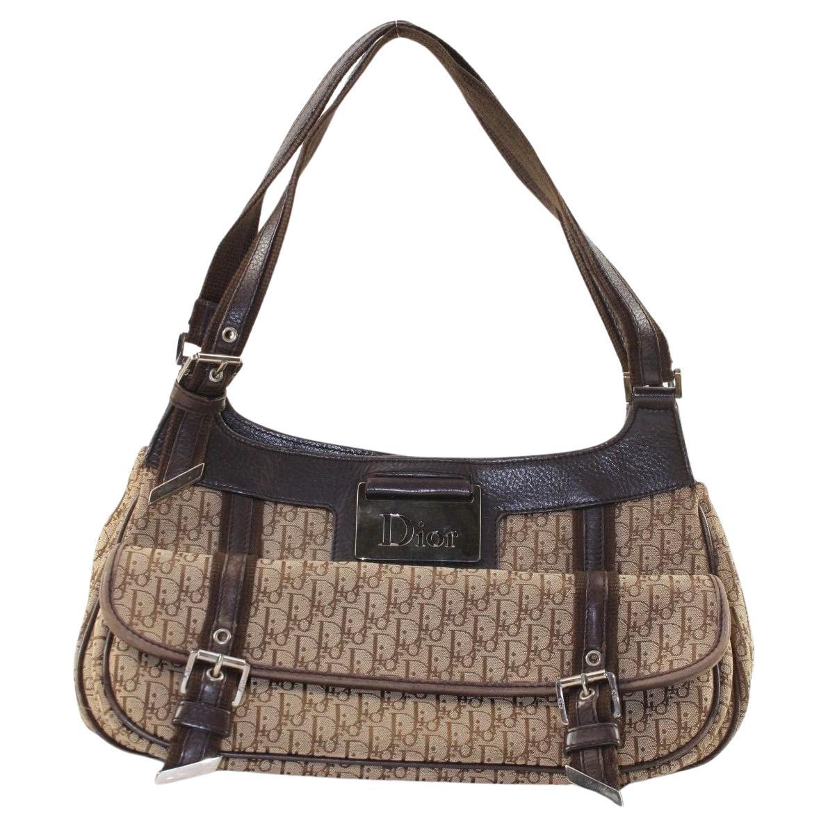 Dior Brown Monogram Trotter Columbus Shoulder Bag 5DD1220K