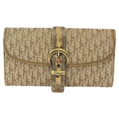 Dior Brown Monogram Trotter Long Flap Wallet 927da29