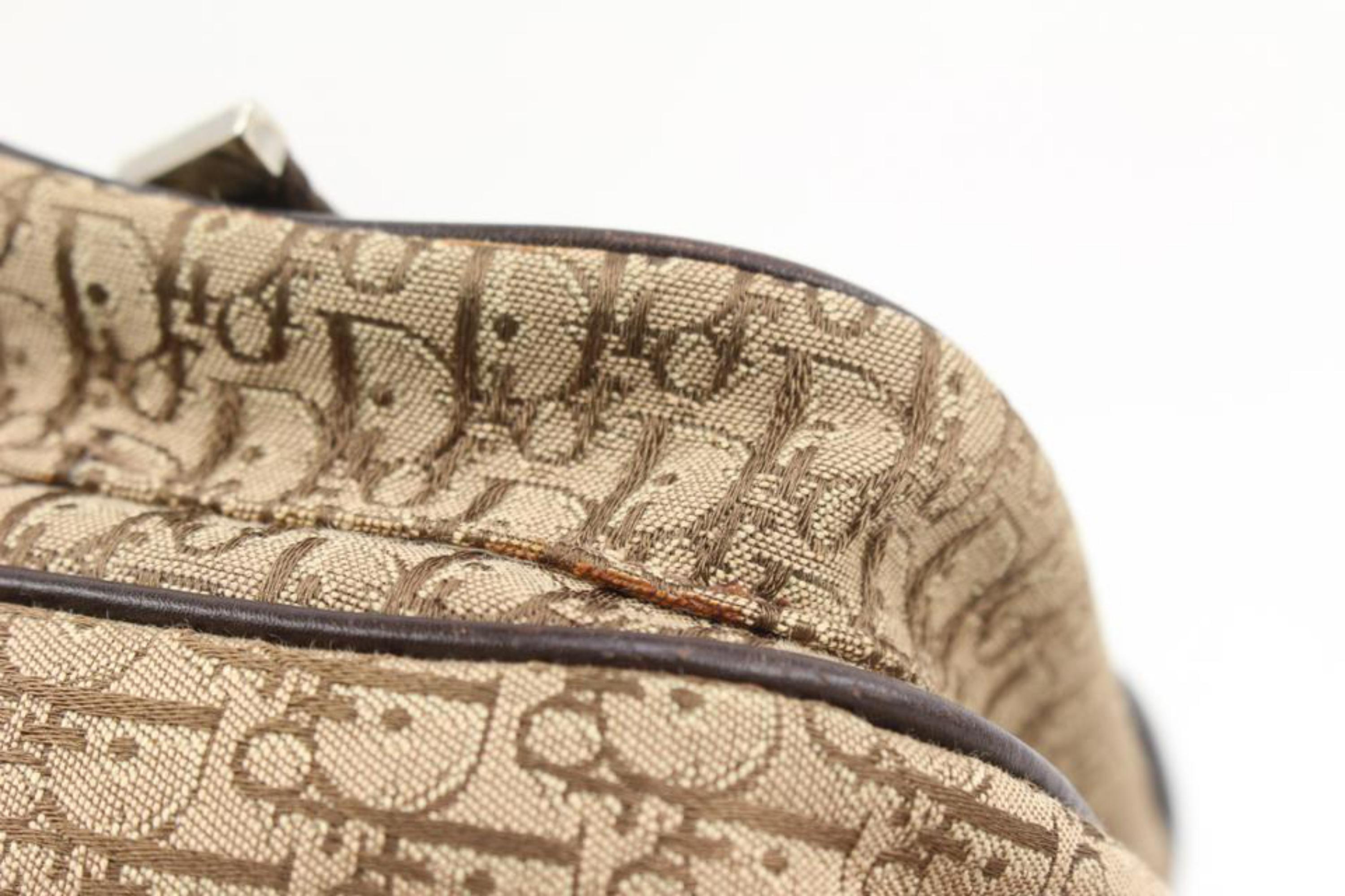 Dior Brown Monogram Trotter Street Chic Pocket Diorissimo Hobo 79d221s 6