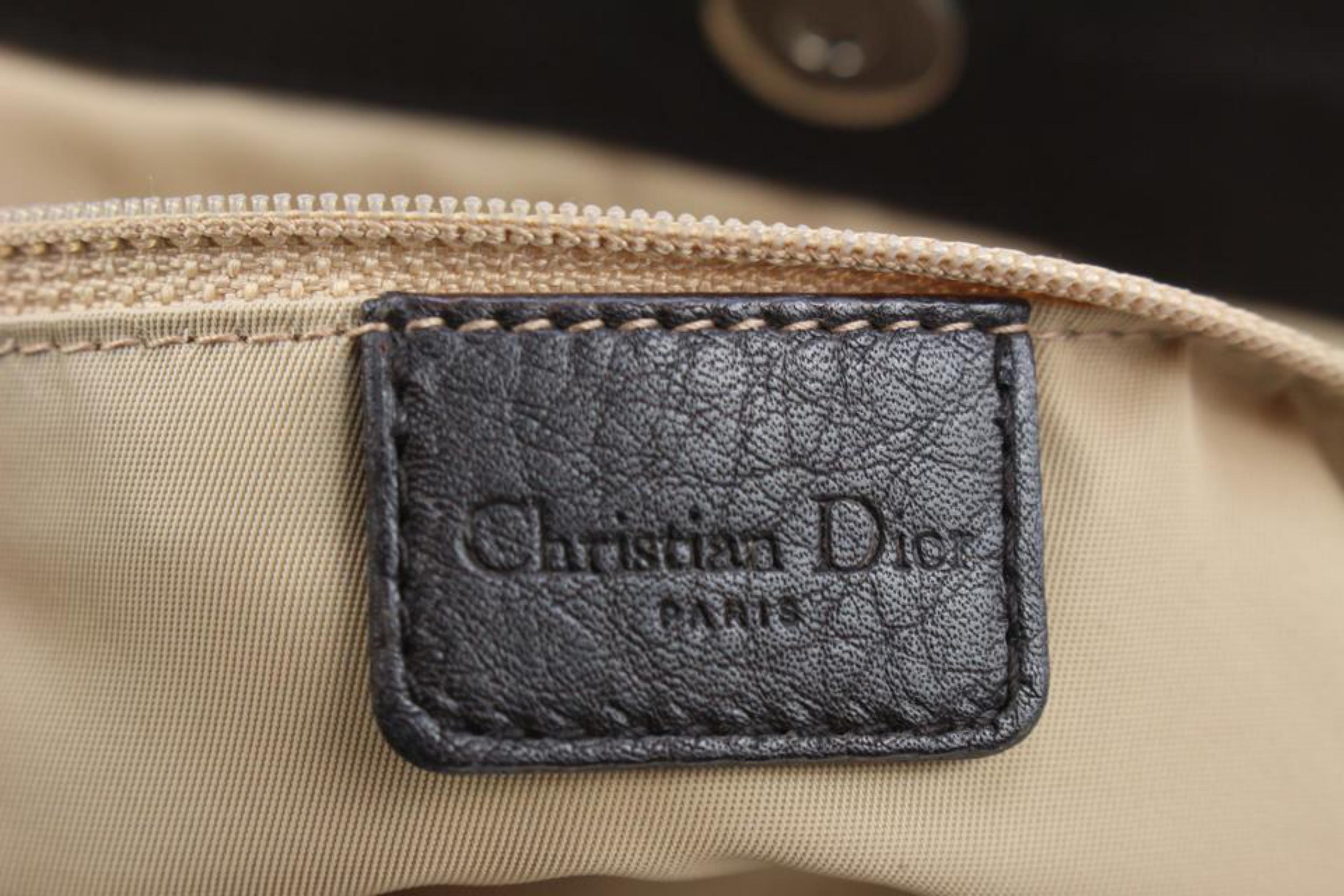 Gris Dior Brown Monogram Trotter Street Chic Pocket Diorissimo Hobo 79d221s en vente