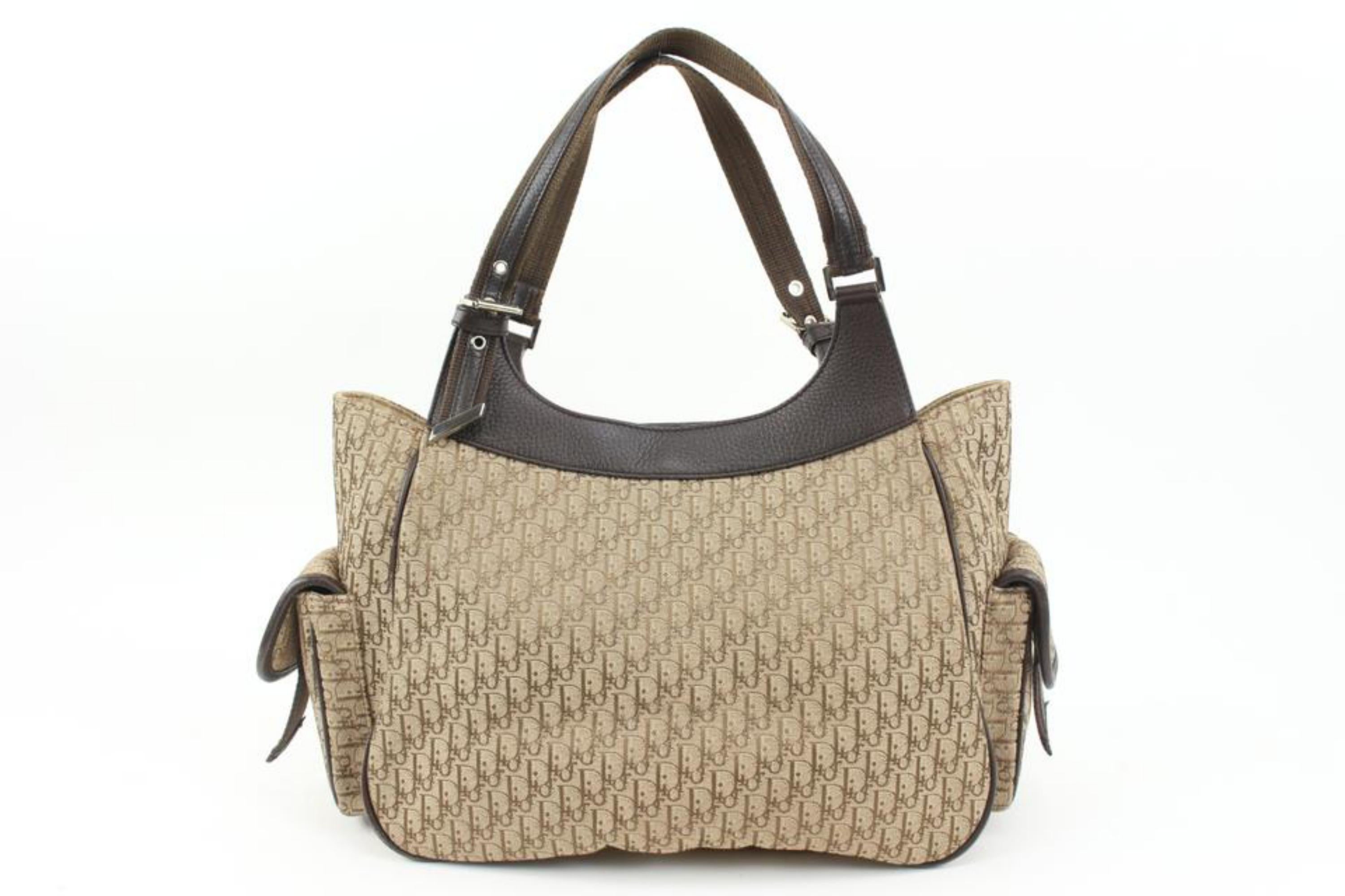 Dior Brown Monogram Trotter Street Chic Pocket Diorissimo Hobo 79d221s 2