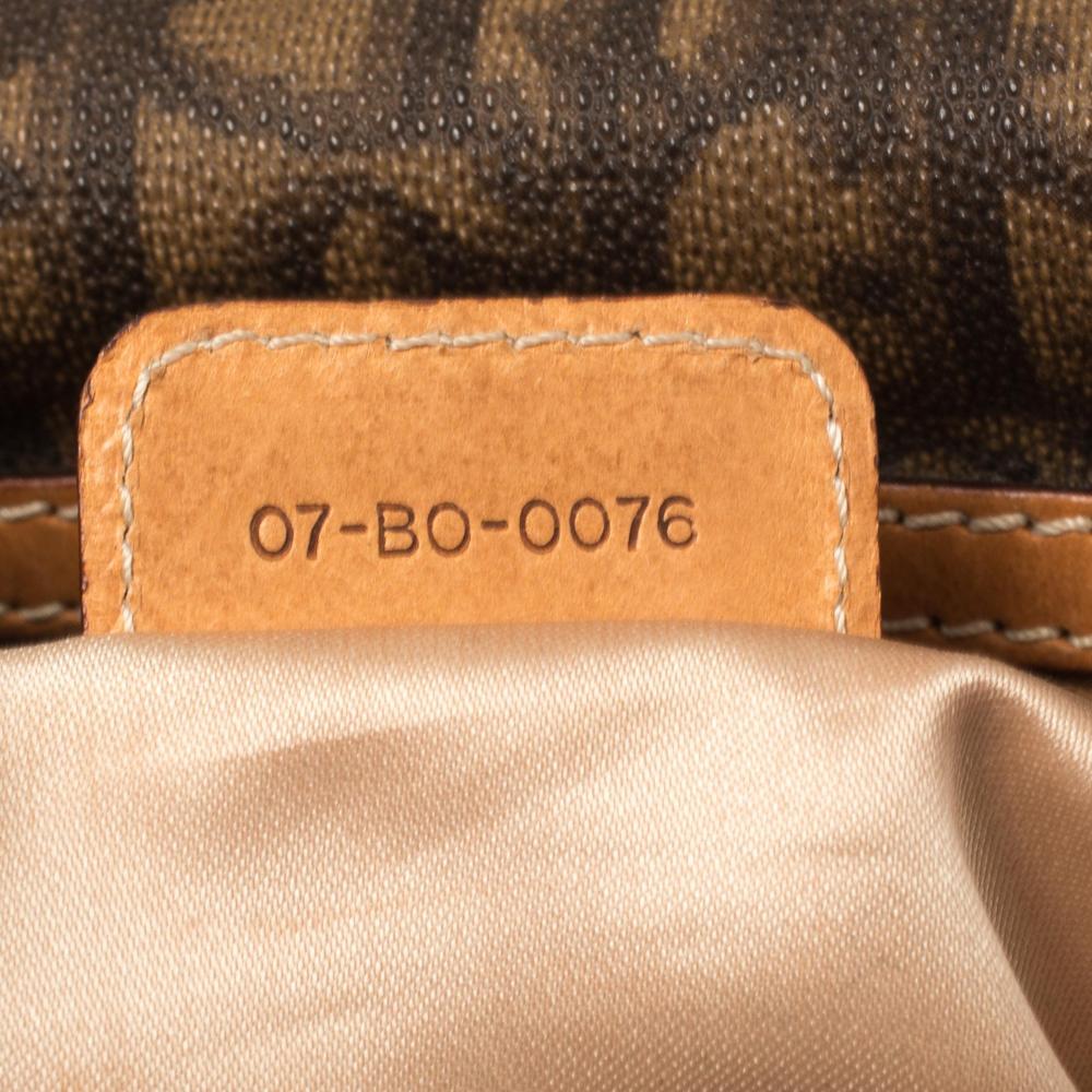 Dior Brown Oblique Coated Canvas and Leather Romantique Barrel Bag 1