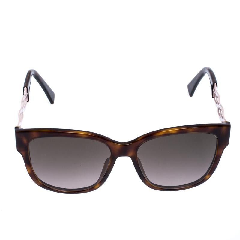 This creation from Dior is designed to last and also to make you look fashionable. It comes made from acetate and fitted with lenses offering ample protection. The famous CD logo and metal fittings in gold-tone make the sunglasses ready to be worn