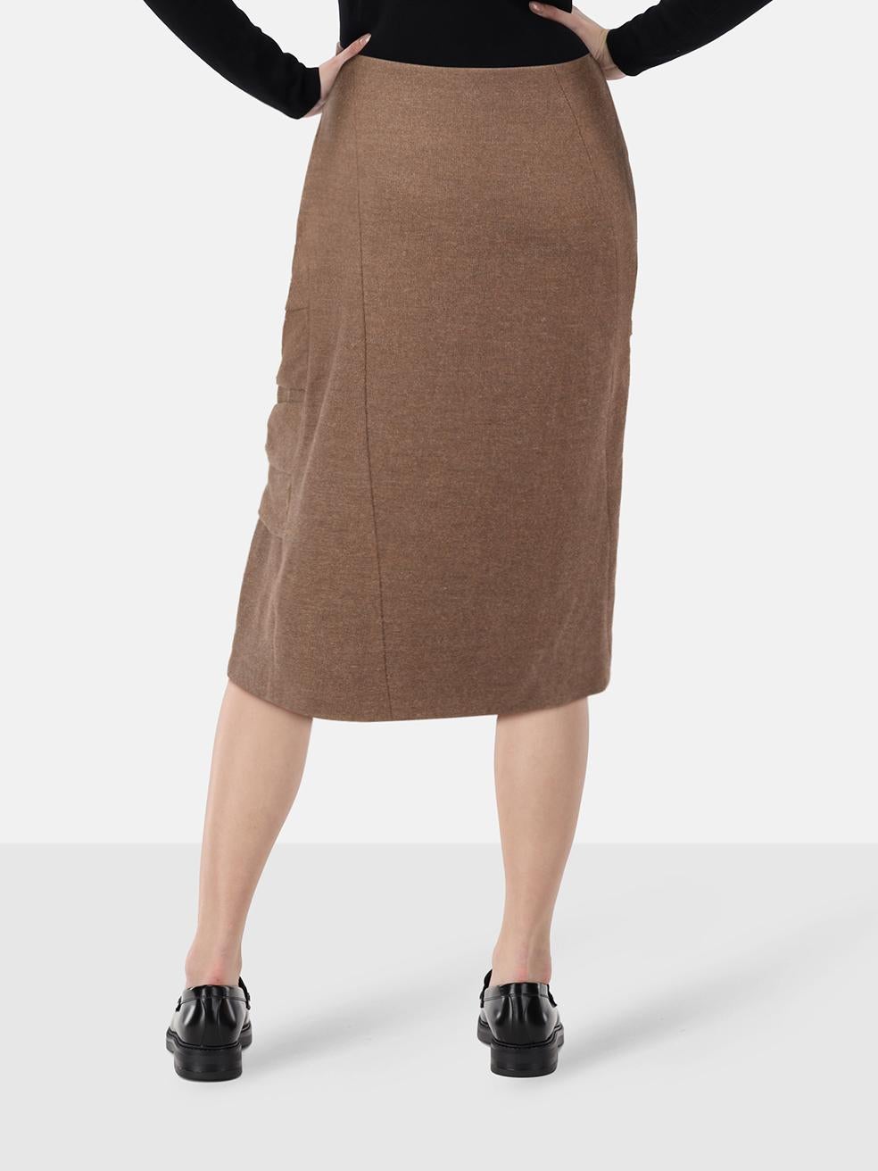 CONDITION is Very good. Minimal wear to the skirt is evident. Minimal wear to the lefts side seam zipper pull where scratching is visible and there is a small pluck to weave on on the right side of the waistband on this used Dior designer resale