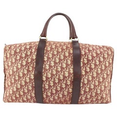Dior Bordeaux Monogram Trotter Oblique Boston Duffle Bag 111d21