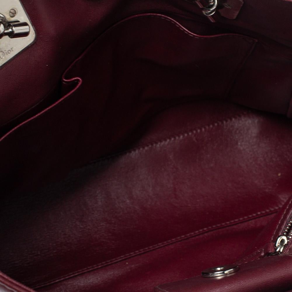 Bolso Dior Borgoña Cannage Piel Granville Chain Link 1