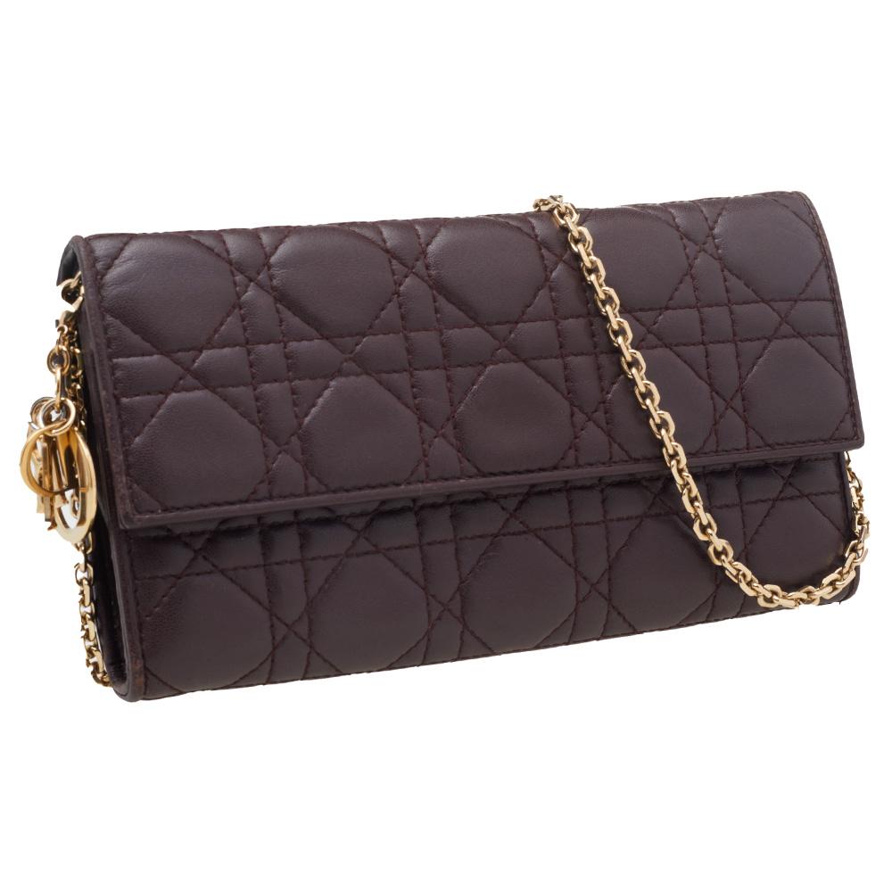 Lady dior wallet on chain price shop