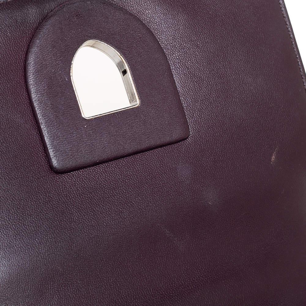 Dior Burgundy Ceramic Effect Leather Diorama Club Shoulder Bag For Sale 5