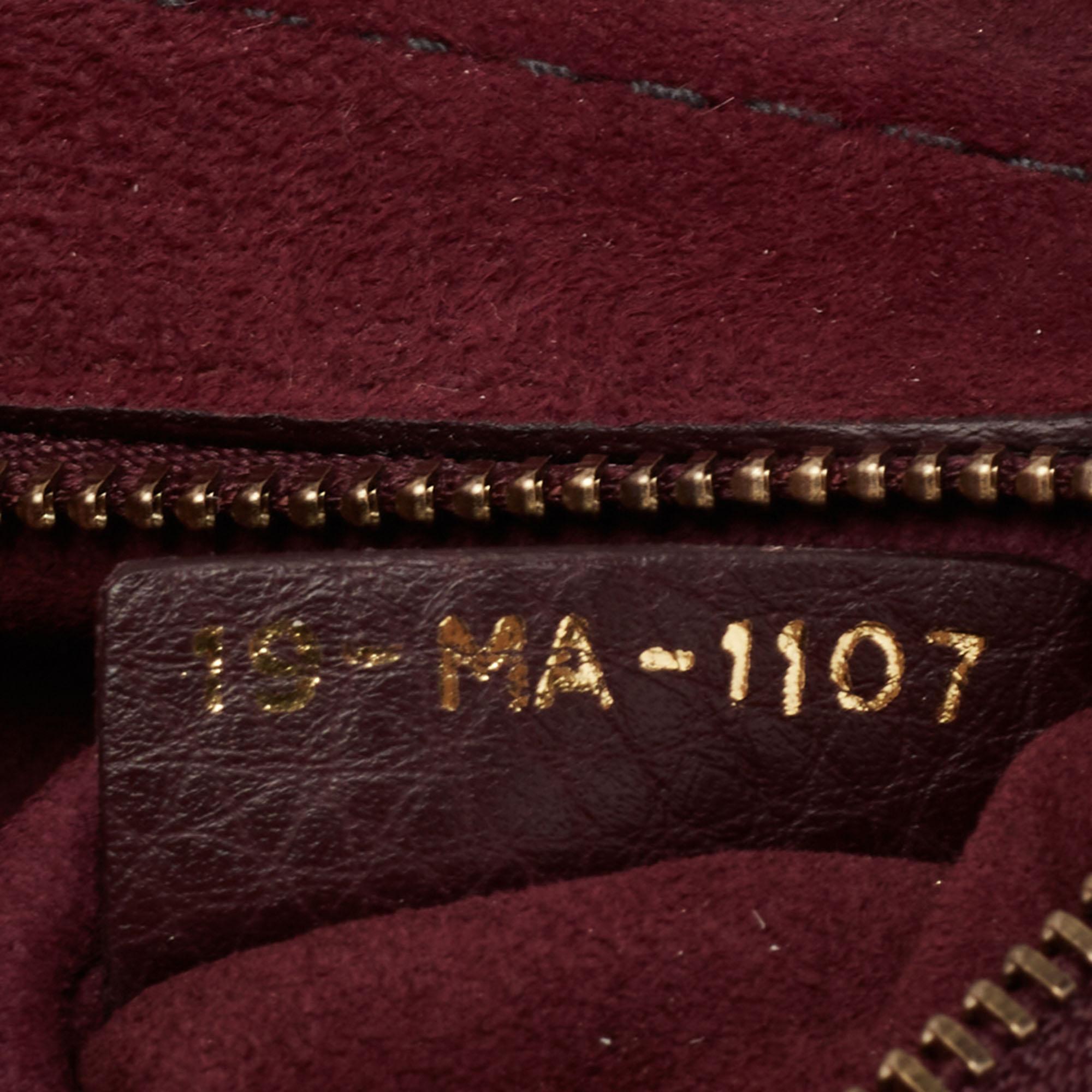 Dior Burgundy Leather Dio(r)evolution Shoulder Bag 2