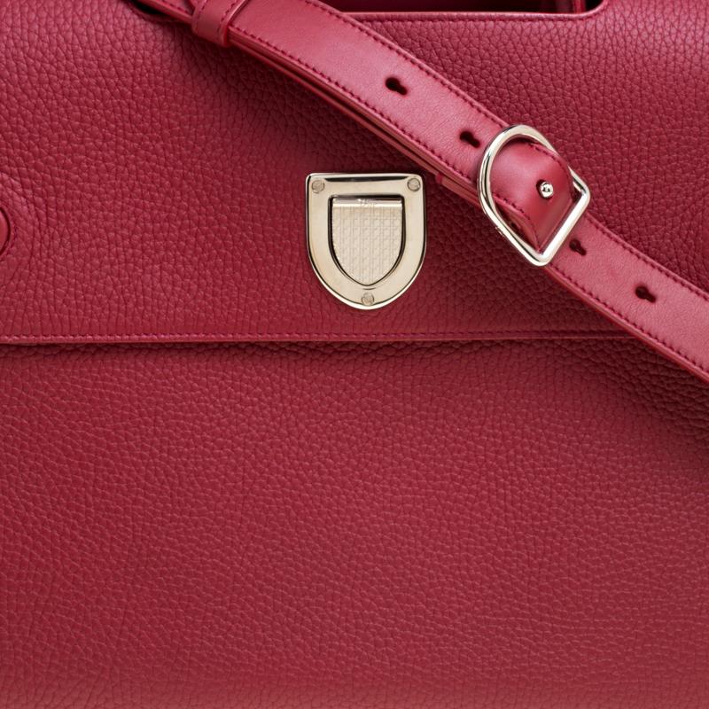 Women's Dior Burgundy Leather Large Diorever Bag