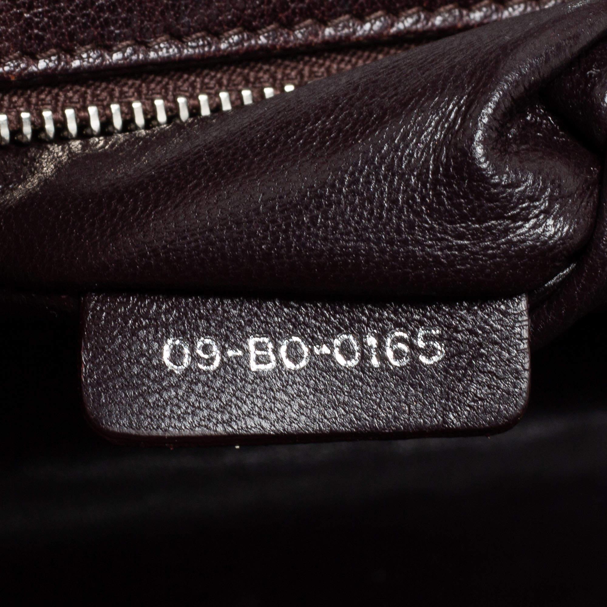 Dior Burgundy Leather Medium Diorama Flap Shoulder Bag 7