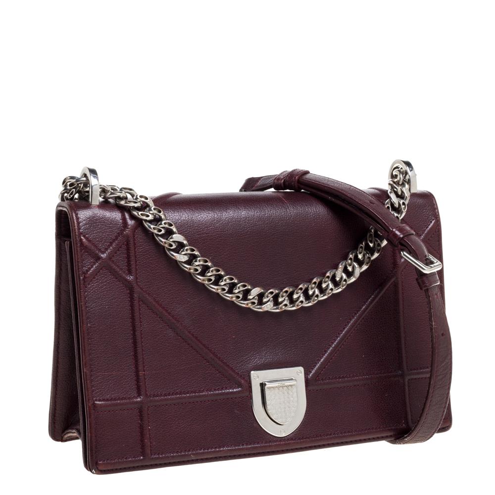 burgundy dior bag