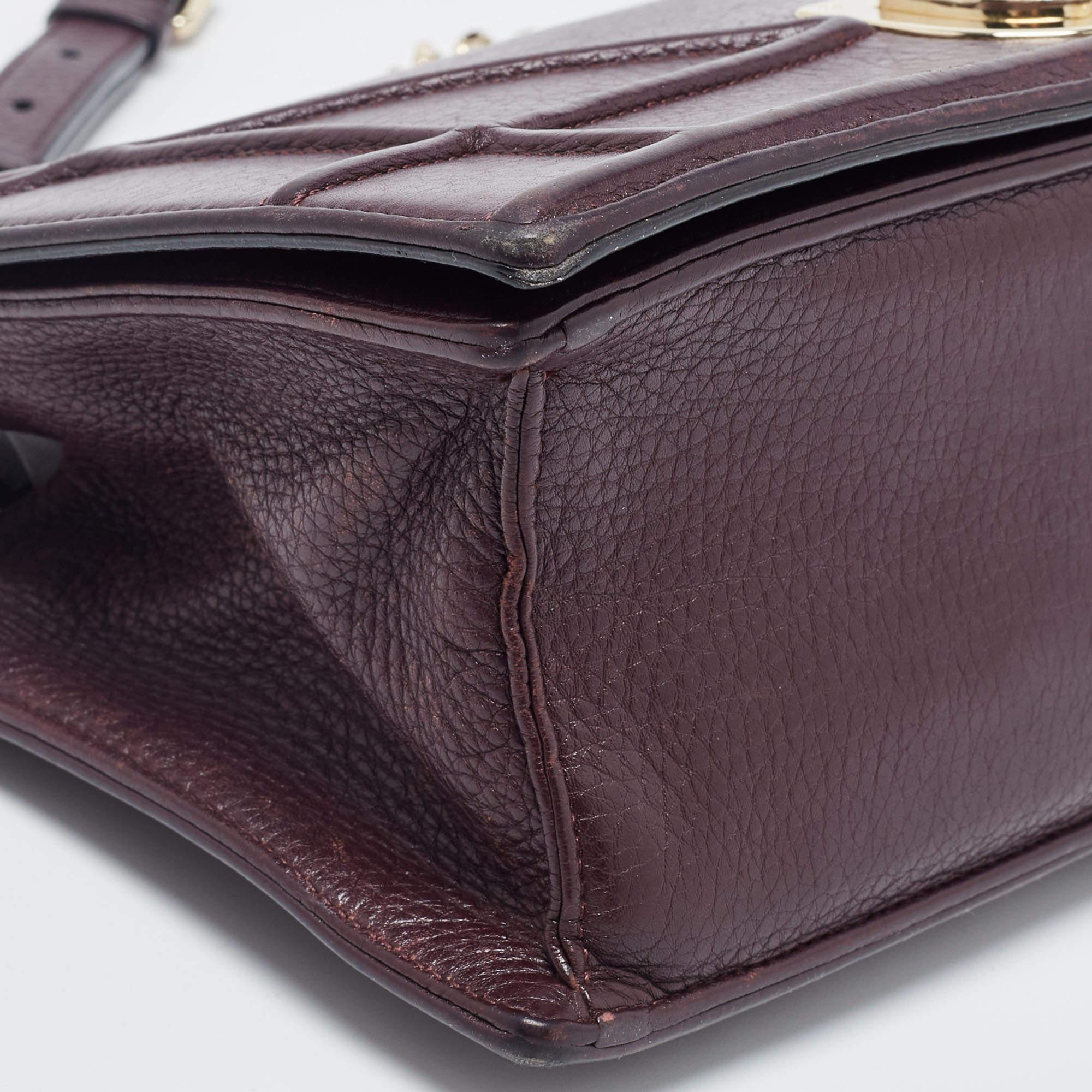 Dior Burgundy Leather Medium Diorama Shoulder Bag 15