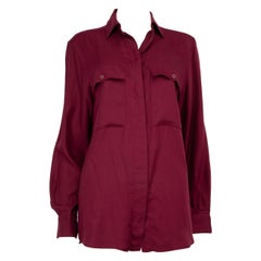 Dior Burgundy Long Sleeve Shirt Size L