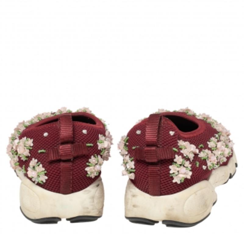 Dior  Malla burdeos  Zapatillas Fusion Embellished Talla 37 en venta 2