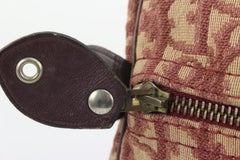 Dior Burgundy Monogram Trotter Boston Duffle Bag 1213d9