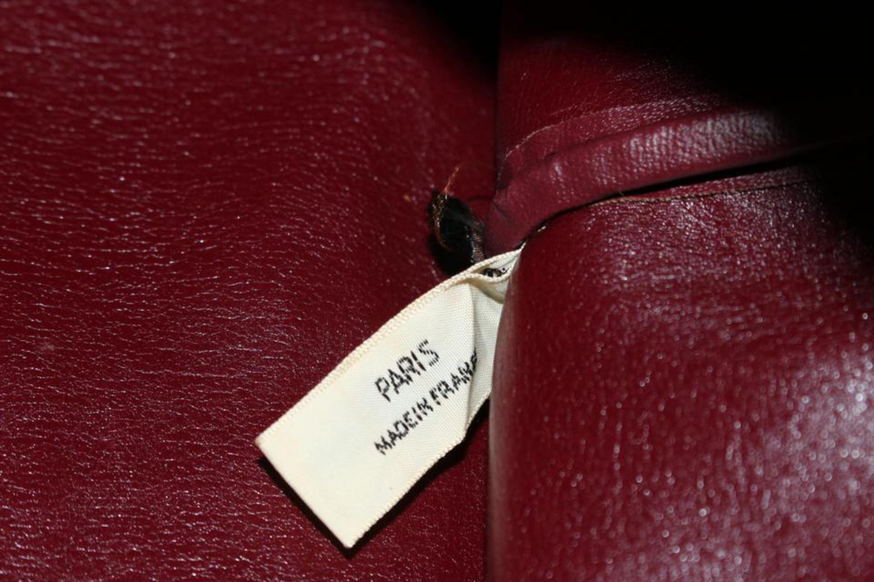 Dior Burgunderfarbene Monogramm Trotter Boston Duffle Bag 88d727s im Angebot 6