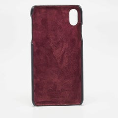 Dior Burgundy Oblique Canvas and Leather iPhone XS Max Case