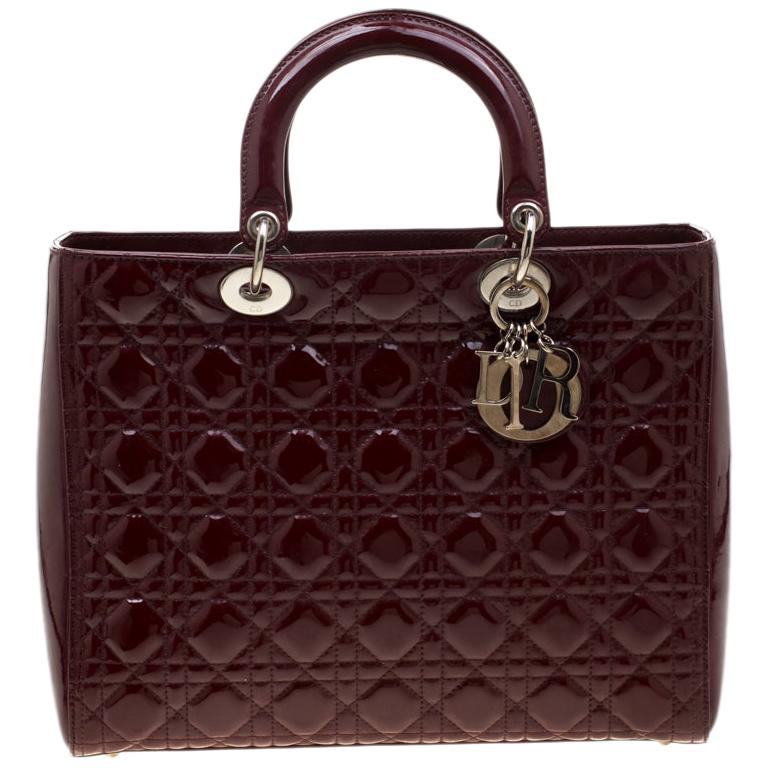 Burgundy christian dior bag new arrivals