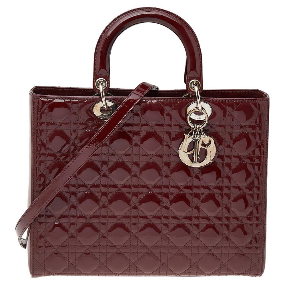 christian dior bolsa burgundy