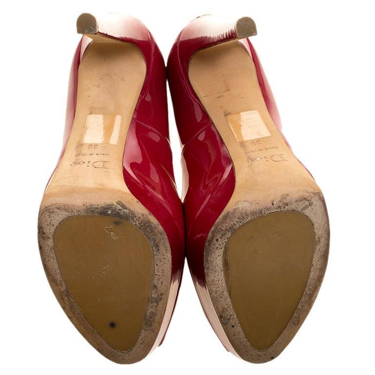 dior heels red