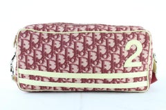 Dior Burgundy Trotter Signature Oblique Camera 5de1226 Red Coated Cross Body Bag