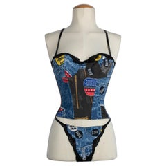 Dior bustier and thong