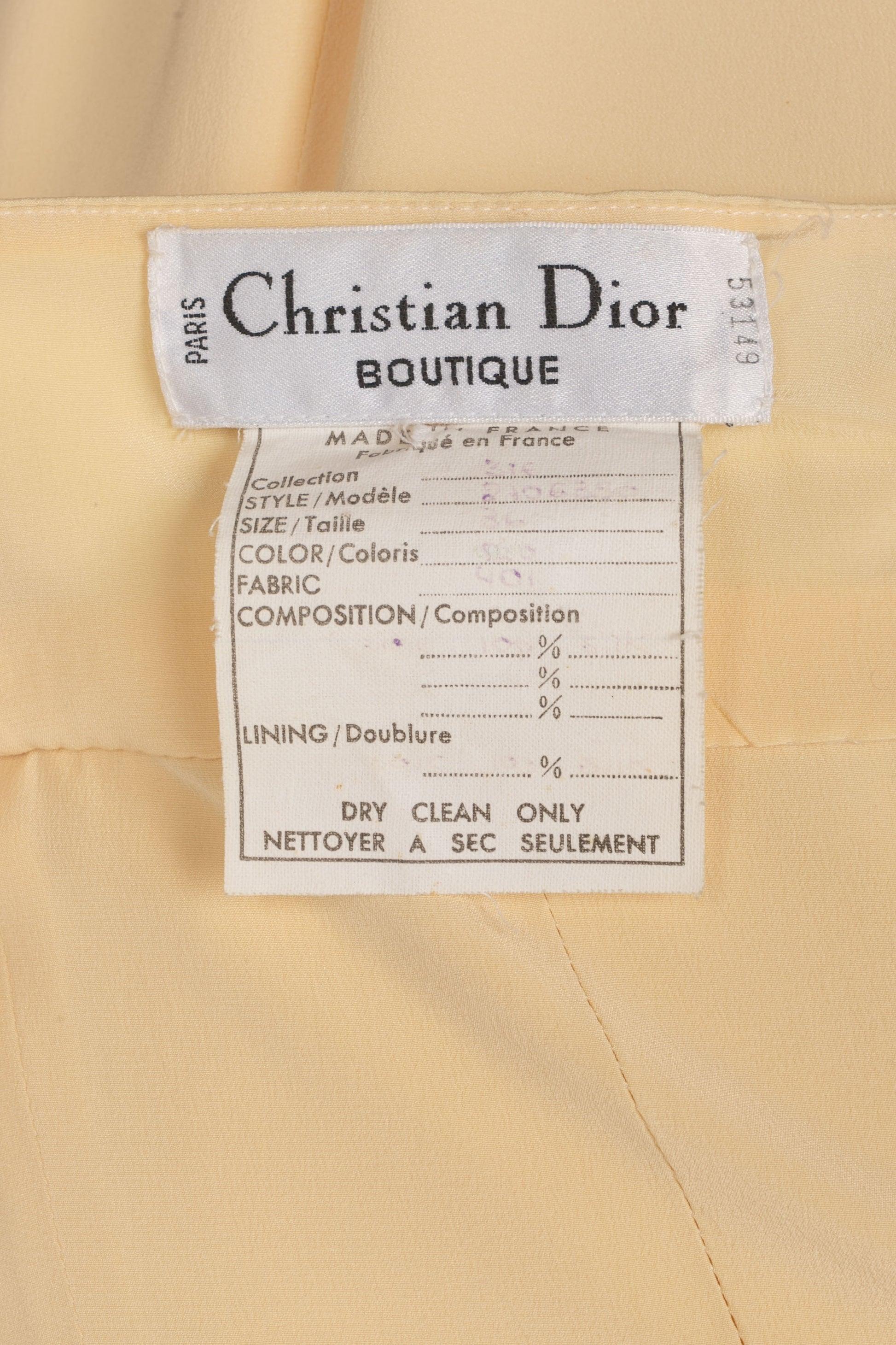 Vestido Dior Bustier de seda Primavera, 1993 en venta 3