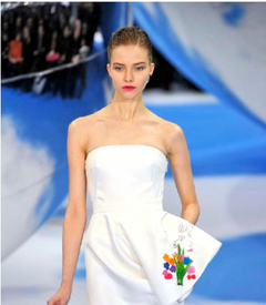 Dior-Bustier-Top „Warhol dans les nuages“ von Raf Simons, Herbst 2013